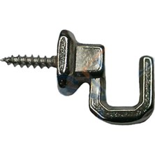 Premini 15X18MM Nikel Vidalı Kanca, 100 Adet, Askı Seti, Dayanıklı ve Çok Amaçlı