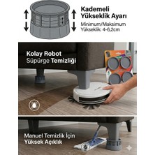 Genel Tedarik  Ayarlanabilir Mobilya Yükseltici Plastik Masa Ayağı 4-6,2 cm Yükseklik Ayarı ile Kolay Temizlik