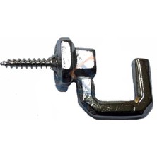 Premini Çelik Vidalı Kanca, Askı, Nikel, 15X23MM, Dayanıklı ve Güçlü Tasarım