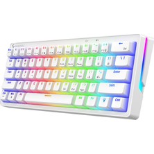 Gameagle %60 Kablolu Rgb Mekanik Gaming Klavye, Tam Anti-Ghosting, 50M Tuş Ömrü, Us Tuş Dizilimi, Örgü Kablo, Win Tuş Kilidi