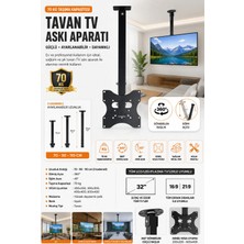 Premini Uyumlu 32 Inc (82 Ekran) Tavan Askı Aparatı 70 kg 1.kalite