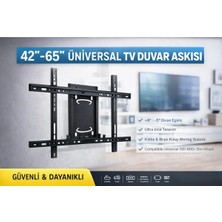 Premini Ultra Ince ve Dayanıklı 42-65 Inç Tv Duvar Askı Aparatı, Sabit Montaj