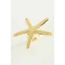 Frefly Store Deniz Yıldızı Metal Yüzük