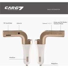 Fantastik Store Carg7 Bluetooth Araç Fm Transmitter USB Girişli ( Lisinya )