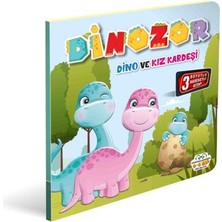 Fantastik Store Dinozor Dino ve Kız Kardeşi 3 Boyutlu