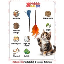 MatatabiCats Matatabili Tüylü Çubuk & Süpürge Kedi Oyuncağı