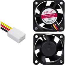 Powermaster IC-216 3P Kablolu 40X40X20 Mm 24 Volt Fırçasız DC Kasa Fanı