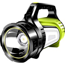 Powermaster JS-881C Şarjlı Ledli Uzun Menzilli Kamp Tipi Çok Fonksiyonlu Işıldak Fener