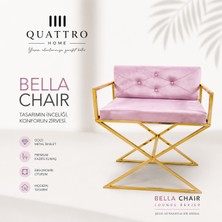 Bella Pembe Kadife Berjer