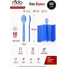 Smartpack Dondurma Kaşığı Plastik 50'li Mavi