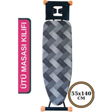 Premini Keçeli Ütü Masası Kılıfı 55X140 cm Büzdürmeli Ipli Stoperli