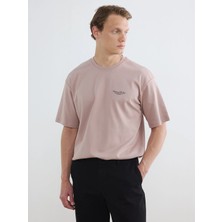 Lc Waikiki Yeni Sezon Loose Fit Bisiklet Yaka Baskılı Erkek Tişört