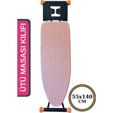 Premini Büyük Boy Ipli Keçeli Ütü Masası Kılıfı 55X140CM Pink
