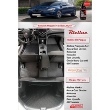 Rizline Premium Renault Megane 4 Sedan 2024 ve Sonrası 3D Paspas ve Çift Cep Bagaj Havuzu