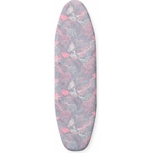 Premini Pembe Yapraklı Keçe Ütü Masası Kılıfı 140X55 Cm, Şık ve Kullanışlı