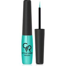Bezos Metalik Mavi Eyeliner - Style Liner Metallic Eyeliner No: 18