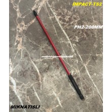 Dmr Ts2 Impact Ph2 Uç Mıknatıslı Yıldız Bits Uç Ph2 Vida Sıkma Ucu 20CM 1ADET