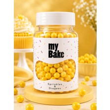 My Bake 8 mm Altın Draje Şeker – Pasta ve Tatlı Süsleme Şekeri