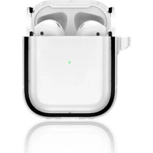 Bezos Airpods 4 (4.nesil) Shiny Şeffaf Kılıf - Siyah