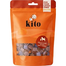 Kito 30 gr Freeze Dried Somon Ödül Maması Kediler için Lezzetli Atıştırmalık