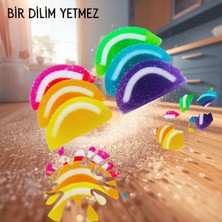 Doğanlar Gıda RENKLİ Dilimi Jöle Şekerleme-Jelatinsiz -Doğal-Helal-Vegan -Glutensiz 1000 Gr.Bir Dilim Yetmez!