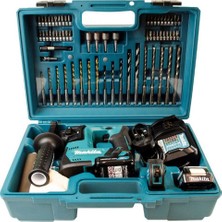 Makita HR140DWAE2 12 Volt Akülü Delici Matkap SDS Plus 2 Ah Li-ion Yüksek Tork ve Hafif Taşınabilir (65 parça uç setli)