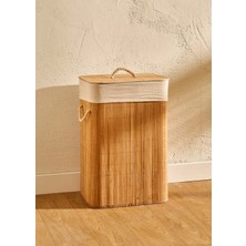 Bella Maison Bambu Çamaşır Sepeti Naturel Katlanabilir Özellikli 40 x 30 x 61 cm