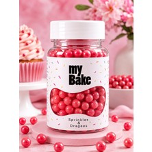 My Bake 8 mm Kırmızı Draje Şeker – Pasta ve Tatlı Süsleme Şekeri