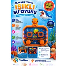 Bigstoy Su Oyunu (Water Game) Çocuklar Için Eğlenceli Halka Geçirme Işıklı Dinazor Modelleri 2586BC-L12TURUNCU