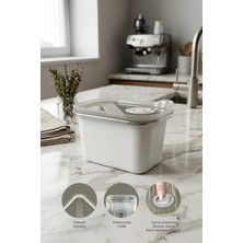 Kitchen Life Stainless Paslanmaz Çelik Vakumlu Saklama Kabı,fırın ve Kek Kabı Kahvaltılık 500 ml