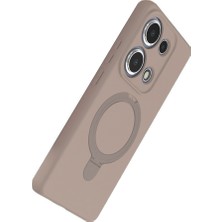 Bezos Redmi Note 13 Pro 4g Regal Magsafe Standlı Kapak - Çöl Titanyum