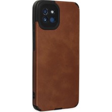 Bezos Galaxy A03 Kılıf Loop Deri Silikon - Kahverengi