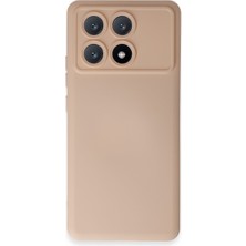 Bezos Poco X6 Pro Kılıf Nano Içi Kadife Silikon - Pudra