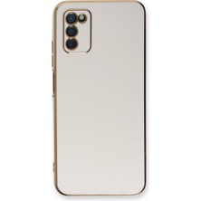 Bezos Galaxy A03S Kılıf Volet Silikon - Beyaz