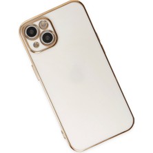 Bezos iPhone 14 Kılıf Volet Silikon - Beyaz