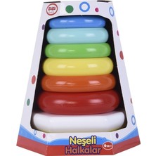 Zuzu Toys Zuzu Renkli Neşeli Halkalar Eğitici Set Montessori Uyumlu El Becerisi Geliştiren Oyuncak