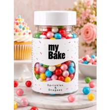 My Bake 8 mm Karışık Renkli Draje Şeker – Pasta ve Tatlı Süsleme Şekeri