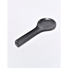 Gulhanile Mat Siyah Kirli Kaşıklık 27 cm Seramik Malzeme ile Kolay Temizlenebilir