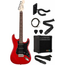 Madison Meg-2trd Trans Red Burst Elektro Gitar Set
