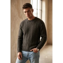Levi's Battery Crewneck Erkek Bordo Yuvarlak Yaka Relaxed Fit Kazak
