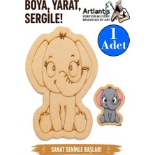 Artlantis Ahşap Boyama Hayvanlar 1 Adet 10X15 Set2 Hayvan Boyama Figürü Etkinlik Çocuk Gelişim Motor Beceri Anasınıfı Kreş