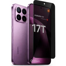 Nezih Case Mi 17T Uyumlu Tam Kaplayan 5d Privacy (Hayalet) Cam Ekran Koruyucu Siyah