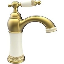 Eva Banyo Fontana Altın Lavabo Bataryası
