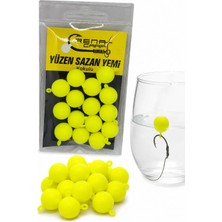 Sr Sazanrig Renat Carp Yüzen Kulplu Kokulu Fluo Yeşil Top  Sazan Yemi 14 mm  (10 Adet)