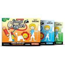 Cancup Karton Bardak Dikkatli Çizgiler - 5-7 Yaş - (3 Set)