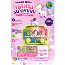 Bigstoy Su Oyunu (Water Game) Çocuklar Için – Eğlenceli Halka Geçirme Işıklı Unicorn Modelleri 2586BC-F12YEŞIL
