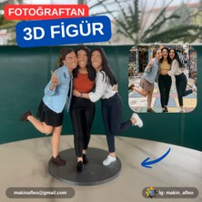 Makinafleo Kişiye Özel 3 Kişilik 3D Figür (25CM)