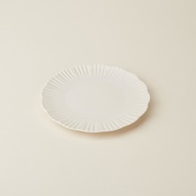 Tulu Porselen Inci Pasta Tabağı - Beyaz - 21 cm