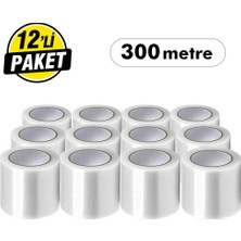 Unitape Sera Uni Tape Uv Katkılı Şeffaf Sera Tamir Bandı 12 ADET100 mm x 25 mt - Pe Sera Naylonu Bandı