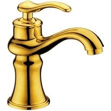 Eva Banyo Altın Lavabo Bataryası